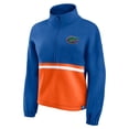 thumbnail image 2 of Women's Fanatics Royal Florida Gators Fleece Half-Zip Jacket, 2 of 7