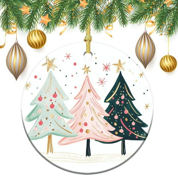 Ornament Cute Christmas Trees Christmas Tree Ornaments Snowflake Merry Christmas Christmas Tree Hanging Accessories Ornament Xmas Present