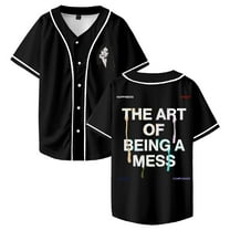 Lauren Spencer Smith The Art Of Being A Mess Baseball Jersey Short Sleeve Shirts Men Women Streetwear Tops