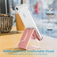 thumbnail image 6 of Universal Cell Phone Tablet Desktop Stand Desk Holder Mount Cradle Aluminium Rose Gold, 6 of 7