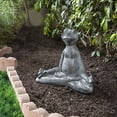 thumbnail image 2 of Sagebrook Home 16" Yoga Frog, Black, 2 of 2