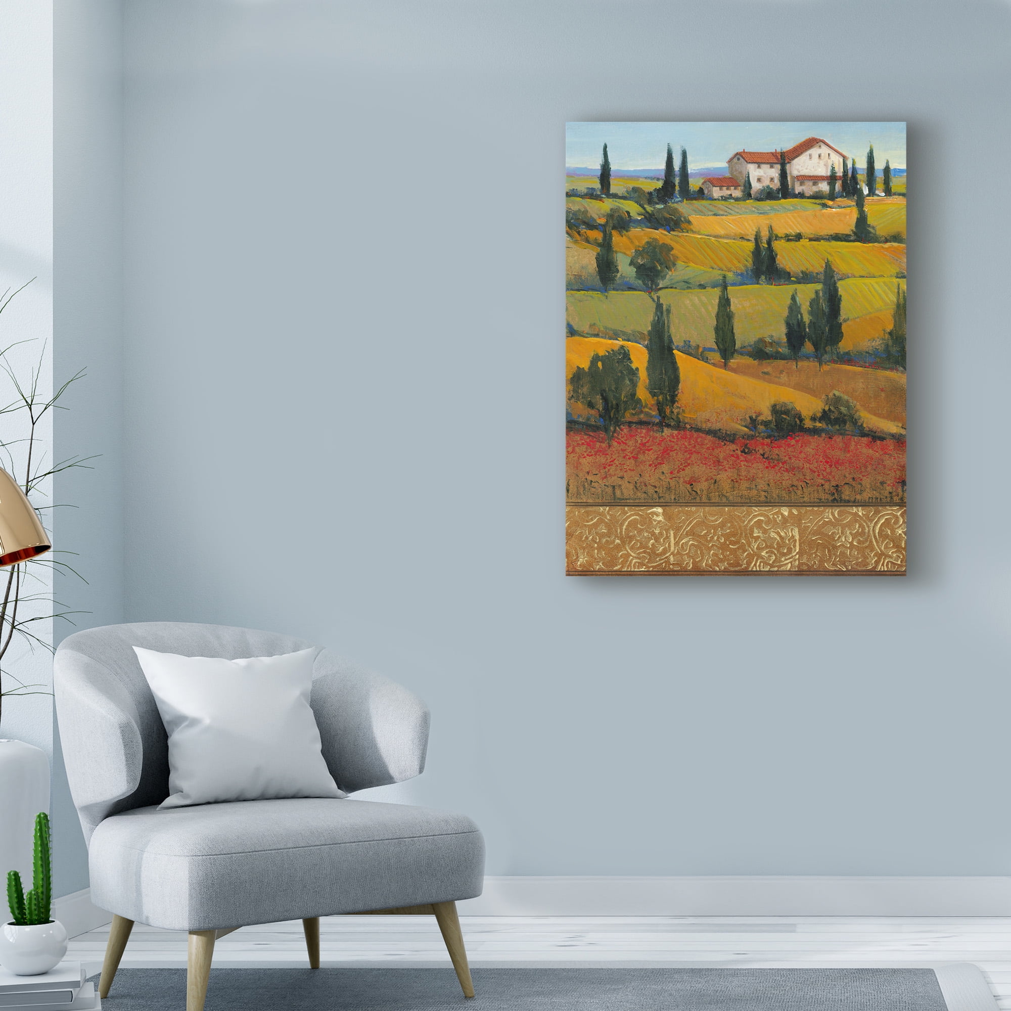Trademark Fine Art 'Hilltop Villa I' Canvas Art by Tim OToole
