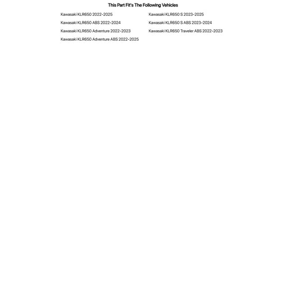 Tusk Aluminum Skid Plate Silver for Kawasaki KLR650 S 2023