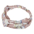 thumbnail image 4 of Unique Bargains 1 Pc Fashion Lily Pattern Cross Elastic Hairband for Women Pink, 4 of 6