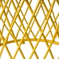 thumbnail image 6 of Alameda Outdoor 19 Inch Diameter Lattice Iron Side Table, Matte Yellow, 6 of 8