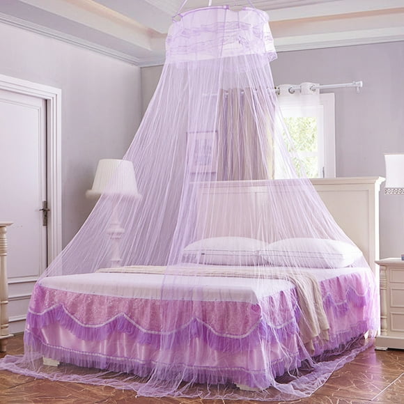 Zootealy Moustiquaire pour Lit, Dôme de Princesse, Rideau de Baldaquin de Lit, Vert Pâle, Rose Pâle, Jaune Pâle, Violet Pâle, Blanc, Universel, 1 Unité