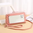 thumbnail image 4 of Touchscreen Phone Crossbody Bag for Women, Shoulder Wristlet Handbag with Clear Window for Travel, Shopping and Everyday Use, Gray, 4 of 8