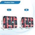 thumbnail image 4 of FORMRS 13-13.3 inch Laptop Sleeve Case Soft Carrying Quilted Computer Bag Cover, Pink Geometric, 4 of 7