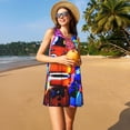 thumbnail image 3 of Lsque Five Nights At Freddy'S Pattern Summer Dresses for Women – Sleeveless T-Shirt Swing Sundress, Perfect for the Beach and Casual Days, 3 of 6