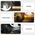 thumbnail image 2 of 2 soportes para espirales de mosquitos con forma de caracol, decoración ignífuga, cactus, decoraciones huecas para dormitorio, dormitorio, hierro, 2 of 6
