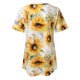 thumbnail image 4 of Gibobby Playera Manga Corta para Mujer Camisetas sin mangas verano para mujer, corte holgado, cuello cuadrado plisado, camisetas manga corta, dobladillo c(Negro,G), 4 of 5