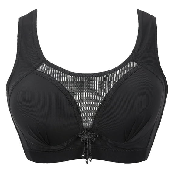 Wire Free Push Up Bras for Women Bra Wire-Free Underwear Pullover Bra Everyday Underwear V-Neck Lightly Lined Bra Feature Hook and Eye Closure T-Shirt Bra Style Y-314 , Black L