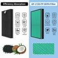 thumbnail image 2 of iSingoione 2 Pack 250/250S Replacement Filters for Coway Airmega 250 250S Air Purifier, Max 2 Green True HEPA and Activated Carbon Filter Set, AP-1720-FP, 2 of 11