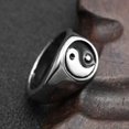 thumbnail image 1 of de acero inoxidable punk unisex con patrón de 3 símbolos - Joyería de moda Hugo  Anillo de dedo retro Tai Chi, 1 of 9