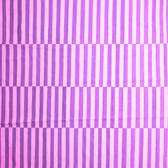 Ahgly Company Indoor Square Abstract Pink Contemporary Area Rugs, 4' Square