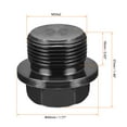 thumbnail image 2 of Unique Bargains Outer Hex Head Socket Pipe Fitting Plug M33x2 Male Thread Carbon Steel, 2 of 4