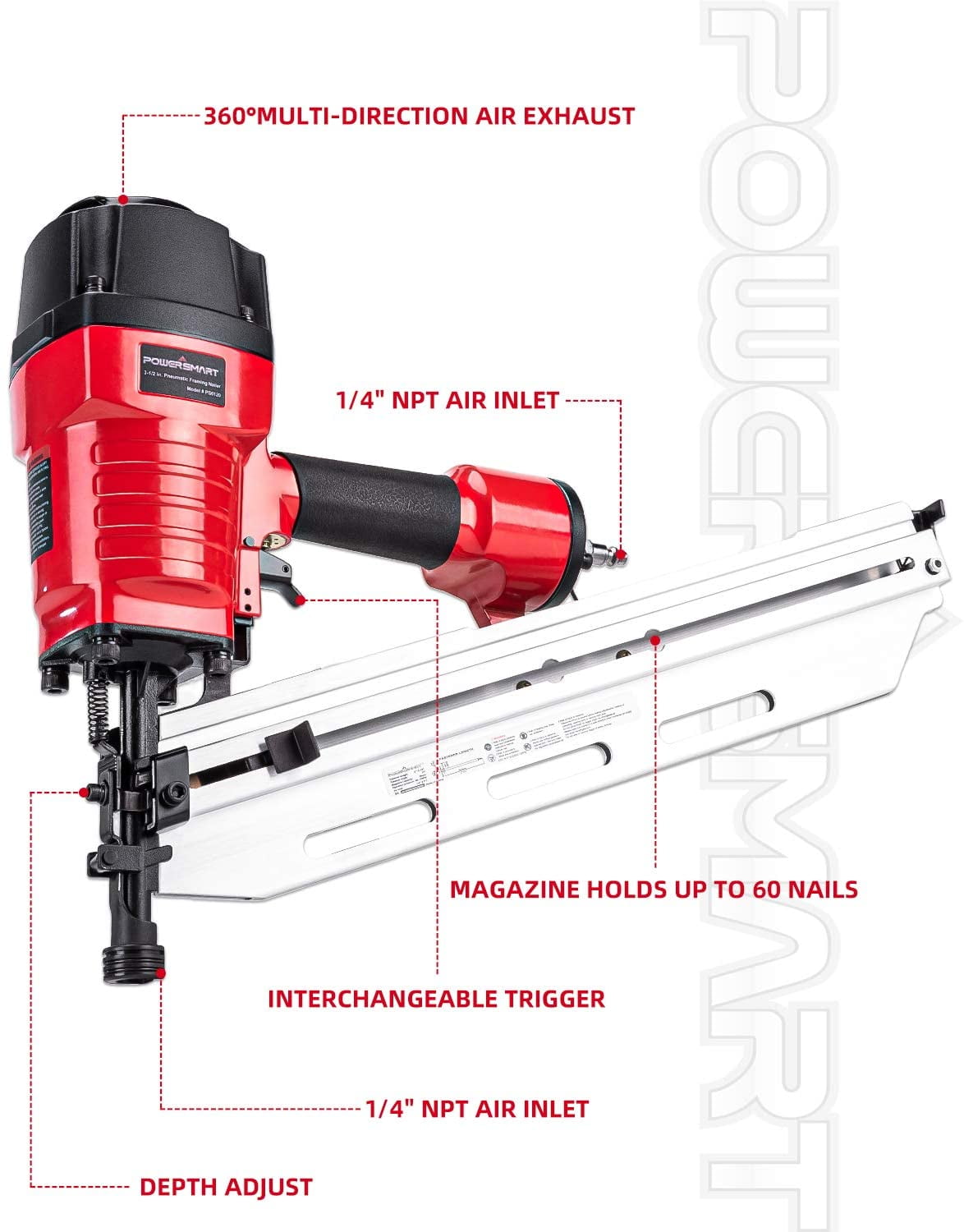 Husky framing 2024 nail gun