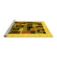 thumbnail image 2 of Ahgly Company Machine Washable Indoor Rectangle Abstract Yellow Contemporary Area Rugs, 3' x 5', 2 of 4