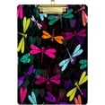 thumbnail image 1 of FMSHPON Colorful Dragonfly Floral Clipboard Hardboard Wood Nursing Clip Board and Pull for Standard A4 Letter 13x9 inches, 1 of 8