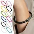 thumbnail image 3 of QHUDLV Couple Magnetic Cuff Bracelets – Braided Rope – Matching Gift Set, 3 of 9