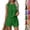 02# Dark Green, variant on Women's Summer 2 Piece Short Sets Lounge Sleeveless Top Short Matching Outfits Casual Striped Vacation Sweatsuit Orange L