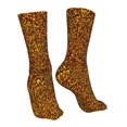 thumbnail image 7 of Fuzoiu Golden Glitter Print Crew Socks,Casual Athletic Gym LightWeight Thin Socks,Casual Crew Socks for Men Woman,Calf Length Crew Socks, 7 of 7