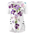 thumbnail image 4 of IROINNID Summer Large Size Tops For Women Loose Round Neck Printing Blouse Short Sleeve Tops, 4 of 4