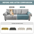 thumbnail image 5 of TOPCHANCES 1/2/3 Seater Waterproof Couch Cover Non-Slip Sofa Slipcover Furniture Protector with Side Pocket for Pets Dogs Children Living Room, Grey Blue, 5 of 8
