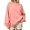Pink, variant on Womens Crewneck Sweatshirt Oversized Long Sleeve Casual Fall Outfits Long Sleeve Trendy Pullover Tops with Pockets (Sky Blue XL)