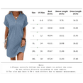 thumbnail image 2 of MORTTIC Women's V-Neck Short Sleeve Button T-Shirt Dress, Casual Loose Fit Ribbed Sundress, Solid Color Summer Mini Dress, 2XL, 2 of 6