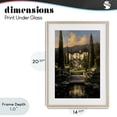 thumbnail image 4 of Stupell Industries Traditional Victorian Mansion at Sunset Birch Framed Print Under Glass, 14 x 20, by Petals Prints Design, 4 of 8