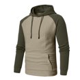 thumbnail image 3 of Vedolay Clothes for Men 2023 Half Zip Cropped Pullover Sweatshirts Khaki,XL, 3 of 4