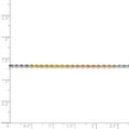 thumbnail image 4 of 14K Tri-Color Gold bracelet Chain style Rope Diamond-cut 7 in 1.75 mm, 4 of 4