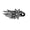 White, variant on Womens Rhinestone Floral Hair Clip with Flexible Grip Durable Dovetail Design for Styling