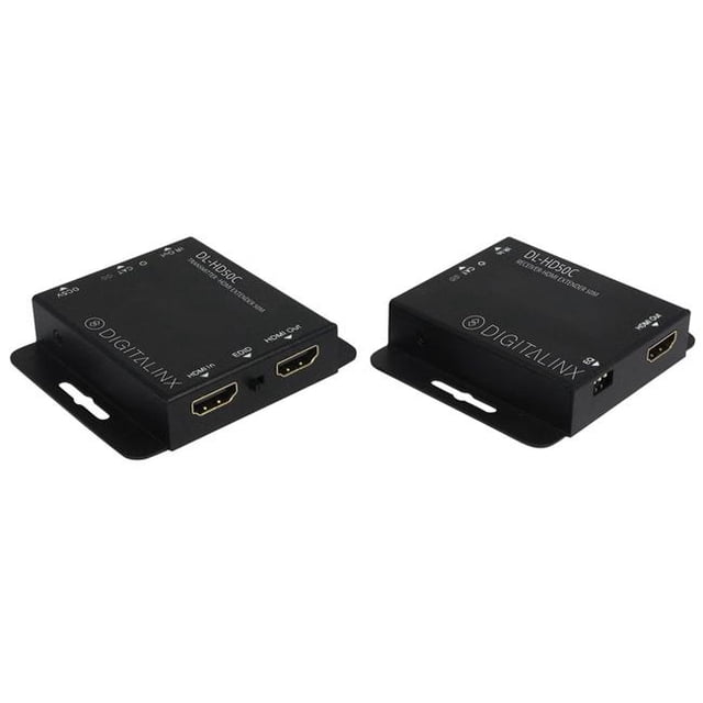Digitalinx DL-HD50C 50 m & 150 ft. HDMI Over single Cat Extender Set