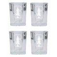 thumbnail image 2 of Stanford University 2 Ounce Square Shot Glass laser etched logo Design 4-Pack Officially Licensed Collegiate Product, 2 of 3