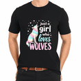 thumbnail image 3 of Wolf Lover Just a Girl Who Loves Wolves T-Shirt for Men Women, 3 of 4