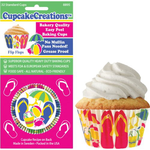 Set of 4 Muffin Tops Denim-Style Baking Cups
