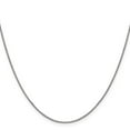 thumbnail image 3 of Auriga Fine Jewelry 14K White Gold .9 mm Box Chain Necklace for Women 26", 3 of 6