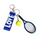 thumbnail image 3 of Llavero con forma de raqueta de tenis, regalo para Año Nuevo, San Valentín, bolso, mujeres y hombres. Azul, 3 of 9