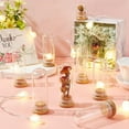 thumbnail image 5 of 10 Pack 40ml Glass Decorative Jars Dome Display Bottles Message Wishing Bottles with Bamboo Base for Wedding Favors Flower Gift Christmas Halloween Home Decoration DIY, 5 of 5