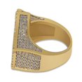 thumbnail image 2 of Anillos de estrella superhelada shaofei joyería de Hip hop con acabado en color dorado y plateado 9 Plata, 2 of 5