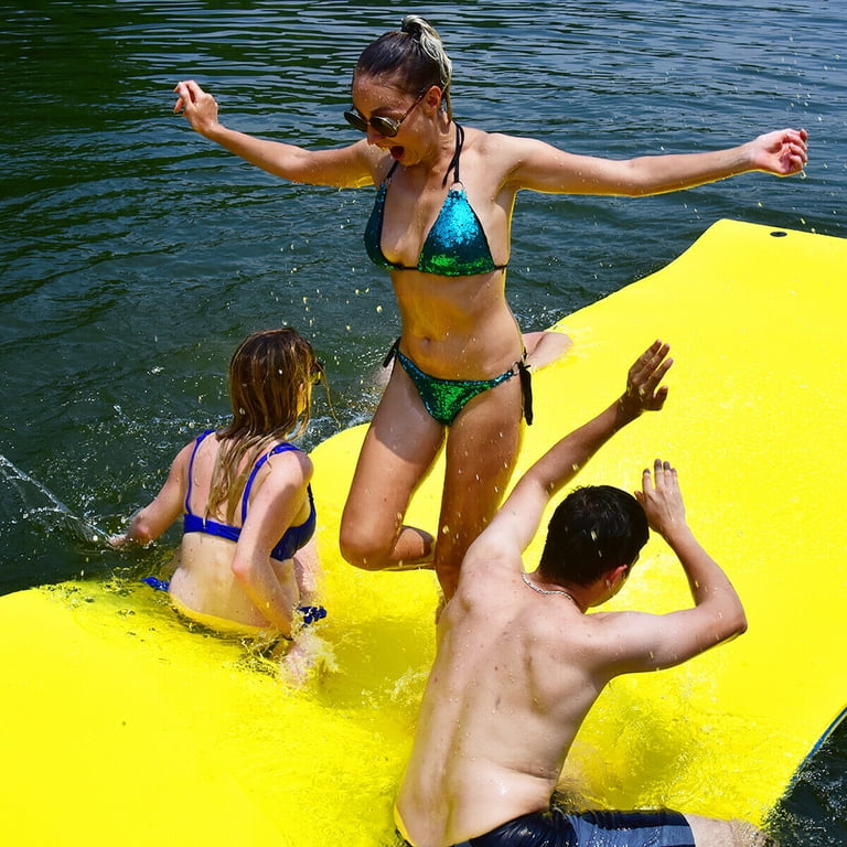 Costway Giant 3 Layer Floating Water Pad Foam Mat for Lake