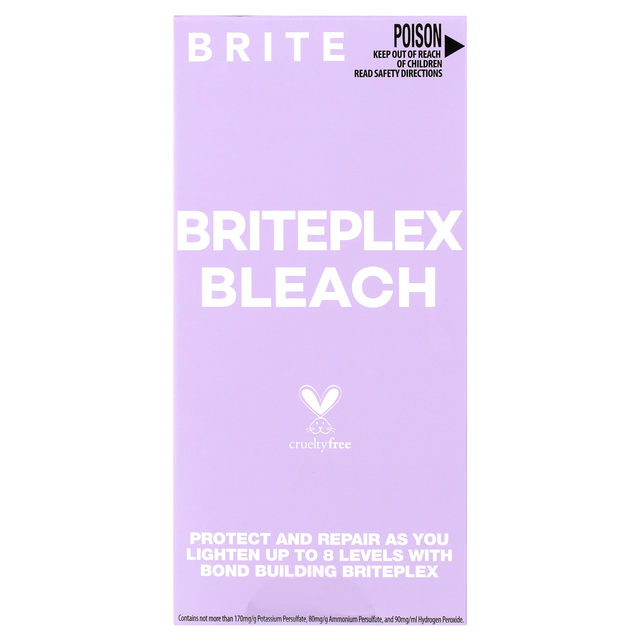 BRITE BRITEPLEX Bleach Kit, Protects and Repairs, Low Odor, Ammonia Free, Vegan, Cruelty Free, Bond-Building