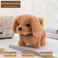 thumbnail image 2 of ZHAOCHENG Peluche eléctrico cachorro camina ladrando cabeceo menea la cola simulación perro eléctrico interruptor inferior mascota eléctrica juguetes para niños regalo de cumpleaños C, 2 of 5