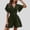 Dark Green, variant on Stylish Women's Summer Jumpsuit Casual Wide Leg Romper with Flutter Sleeves for Daily Outings and Parties Comfortable Fashion Choice