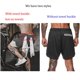 thumbnail image 5 of Pantalones cortos de ciclismo Sunnimix para hombre transpirable secado Rápido multicolor XXL negro, 5 of 8