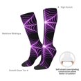 thumbnail image 5 of Womens Halloween Spider Web Knee High Socks Comfy Thermal Boot Long Socks, 5 of 7