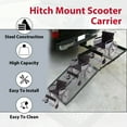Scooter Carrier Wheelchair Carrier Trailer Hitch Carrier Mobility Cargo Carrier w/Loading Ramp