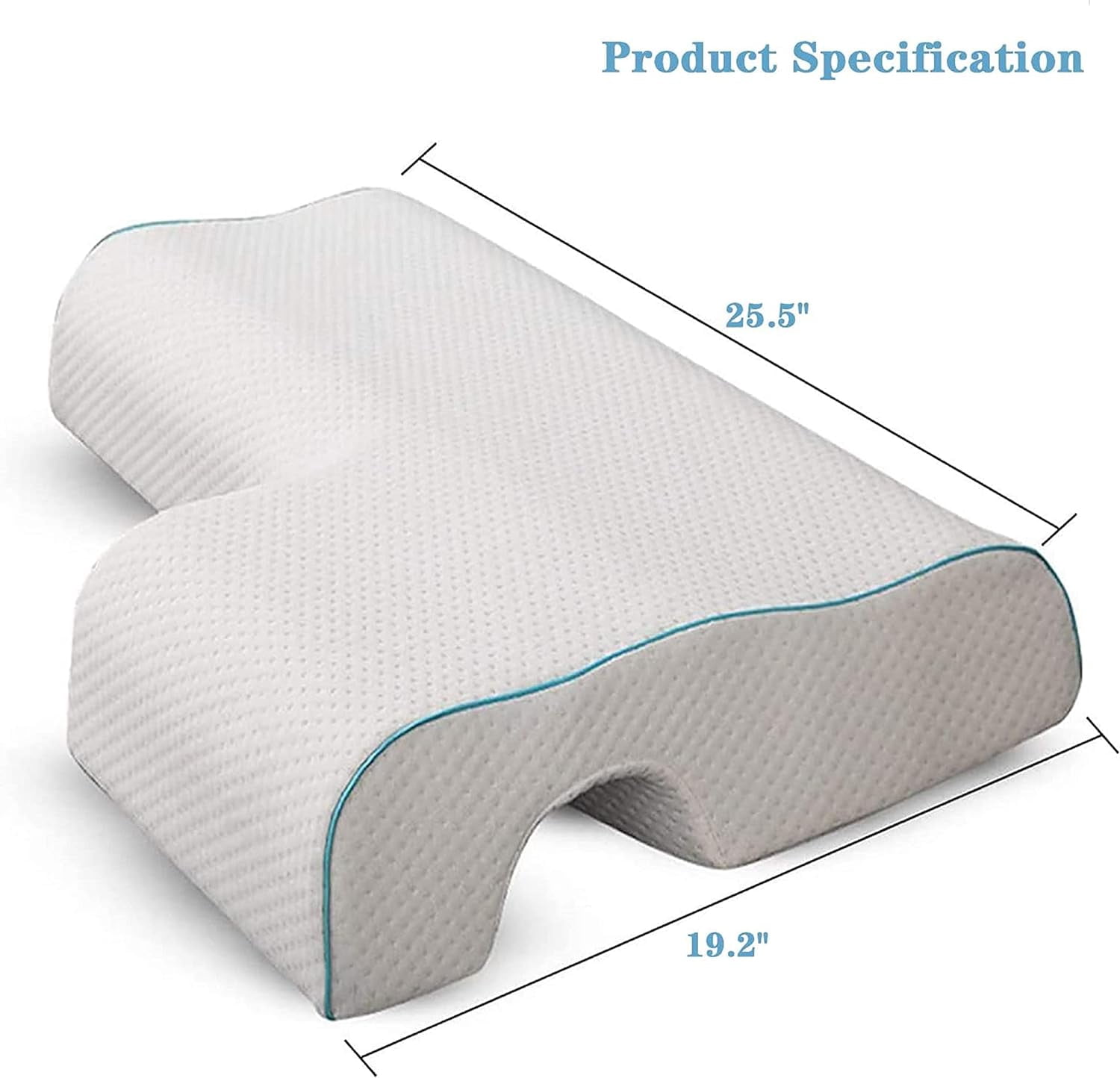 Arched Cuddle ,Couples Pillow with Slow Rebound and Breathable Memory Foam,Couple Cuddle Sleep Pillow for Anti Pressure Hand (Right)